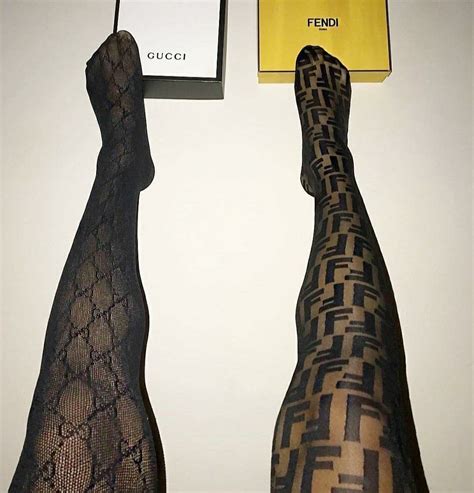 fendi fishnet tights